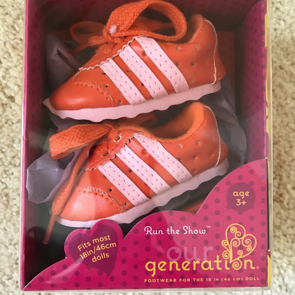 New in box!  Athletic shoes for American Girl, etc